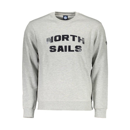 North Sails Grauer Baumwollpullover für Herren