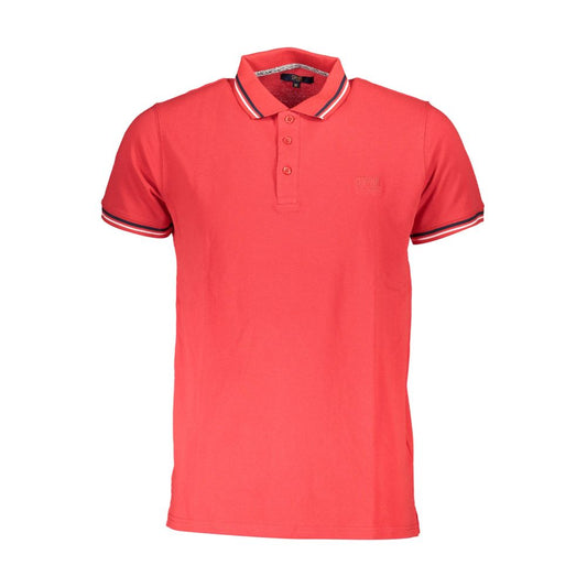 Cavalli Class Rotes Poloshirt aus Baumwolle für Herren
