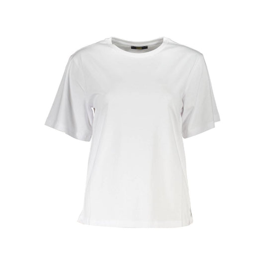 Cavalli Class Weißes Damen-T-Shirt aus Baumwolle