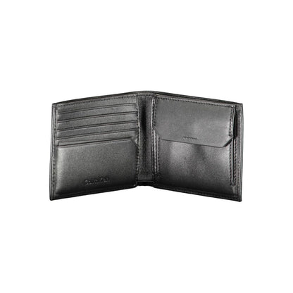 Calvin Klein Herren-Geldbörse aus schwarzem Leder