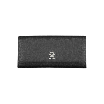 Tommy Hilfiger – Schwarze Polyethylen-Geldbörse für Damen