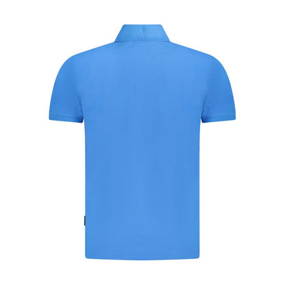 Napapijri Blue Cotton Men Polo Shirt