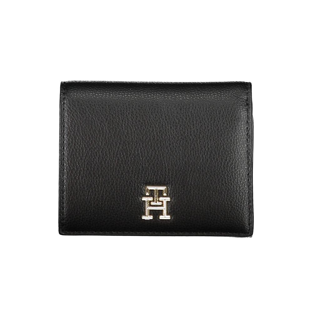 Tommy Hilfiger – Schwarze Polyethylen-Geldbörse für Damen