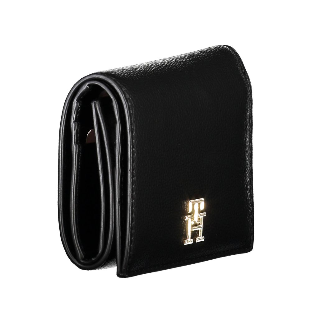 Tommy Hilfiger – Schwarze Polyethylen-Geldbörse für Damen
