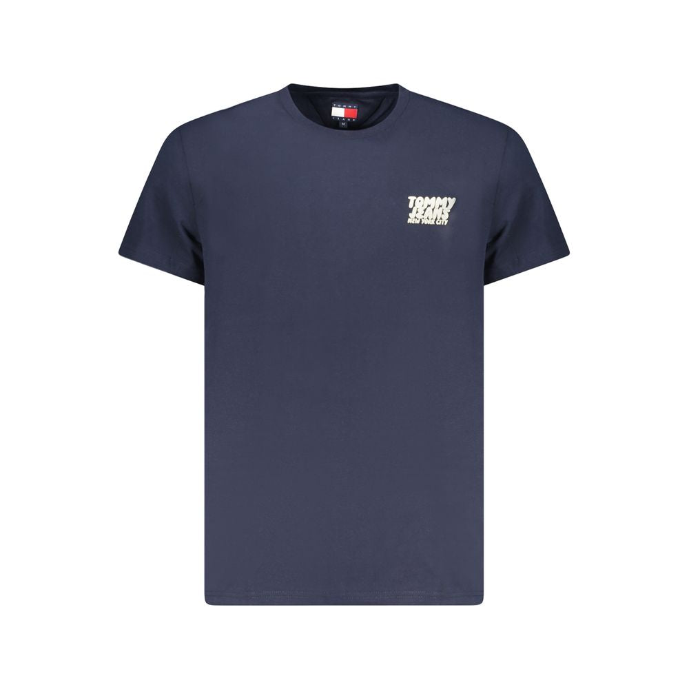 Tommy Hilfiger – Blaues Baumwoll-T-Shirt für Herren