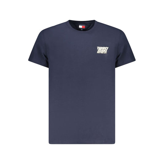 Tommy Hilfiger – Blaues Baumwoll-T-Shirt für Herren