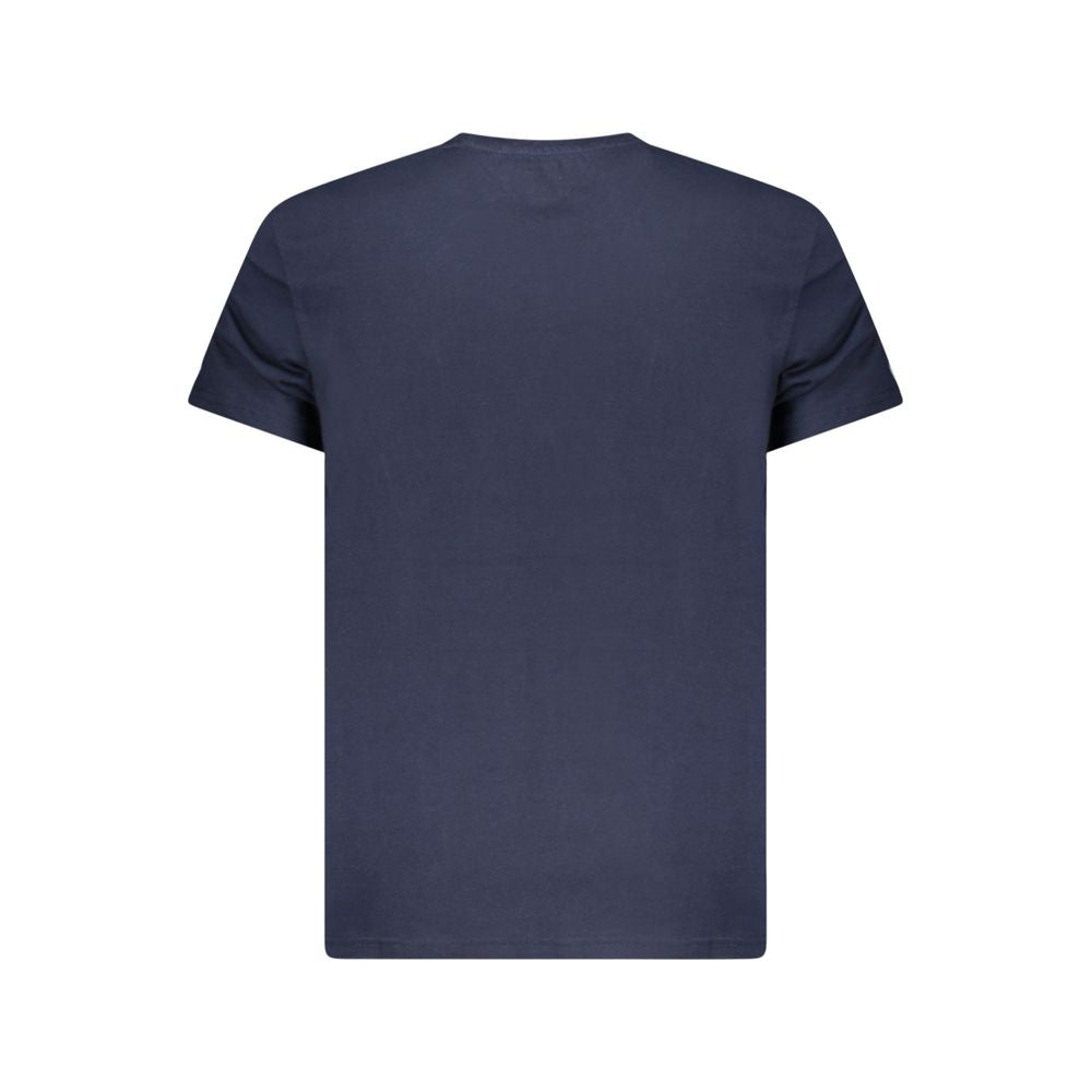 Tommy Hilfiger – Blaues Baumwoll-T-Shirt für Herren