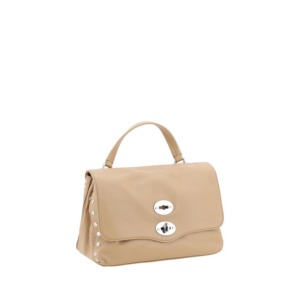 Zanellato Schultertasche aus beigefarbenem Kalbsleder (Bos Taurus)