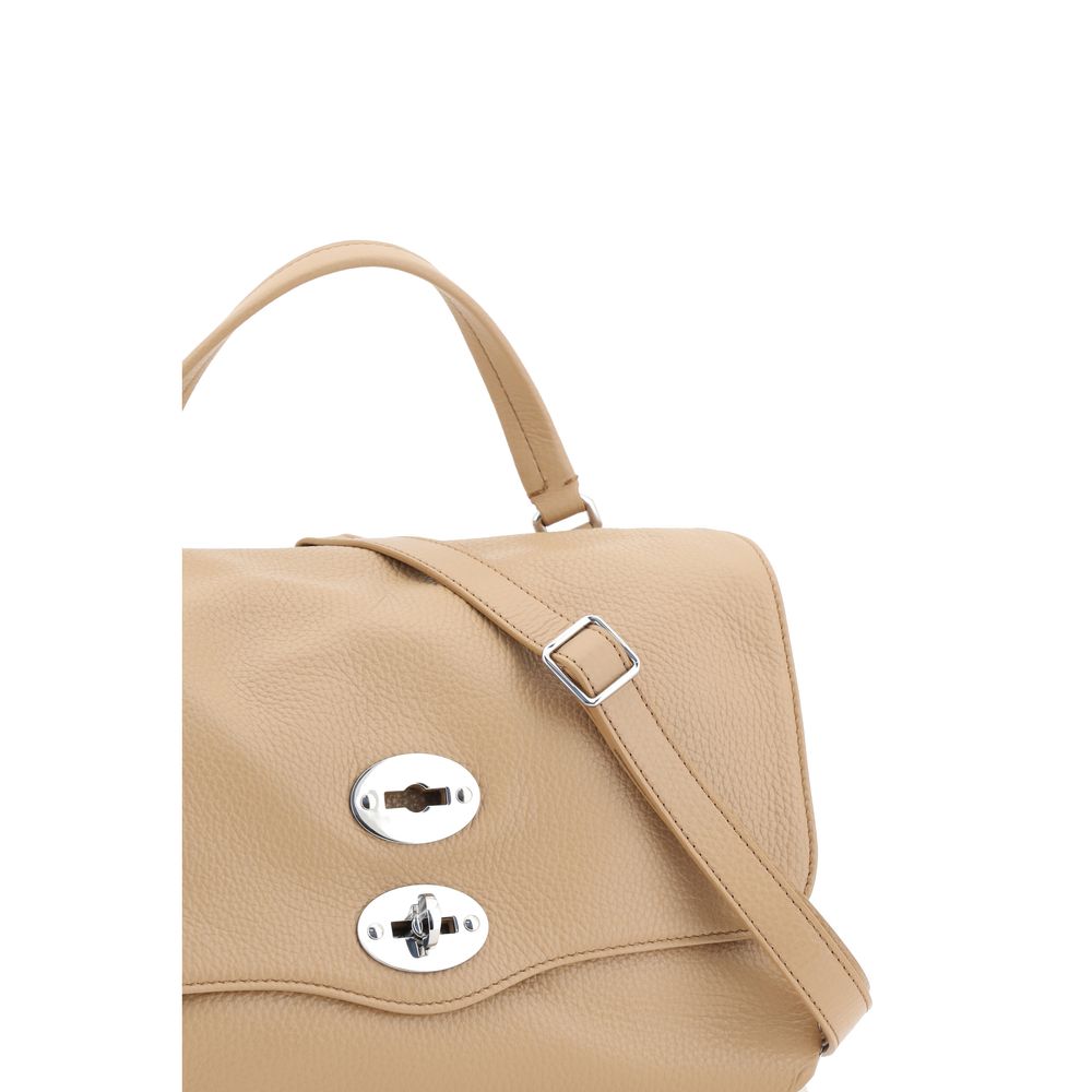 Zanellato Schultertasche aus beigefarbenem Kalbsleder (Bos Taurus)