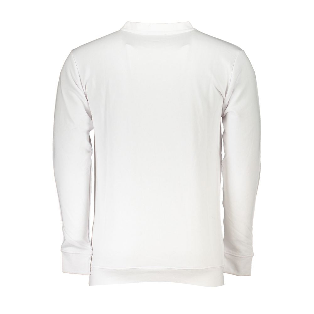 Cavalli Class Weißer Baumwollpullover für Herren