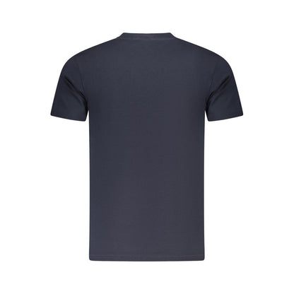 Cavalli Class Herren-T-Shirt aus blauer Baumwolle