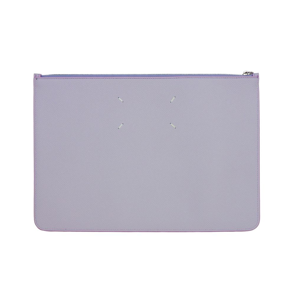 Maison Margiela – Lilafarbene Clutch aus Kalbsleder