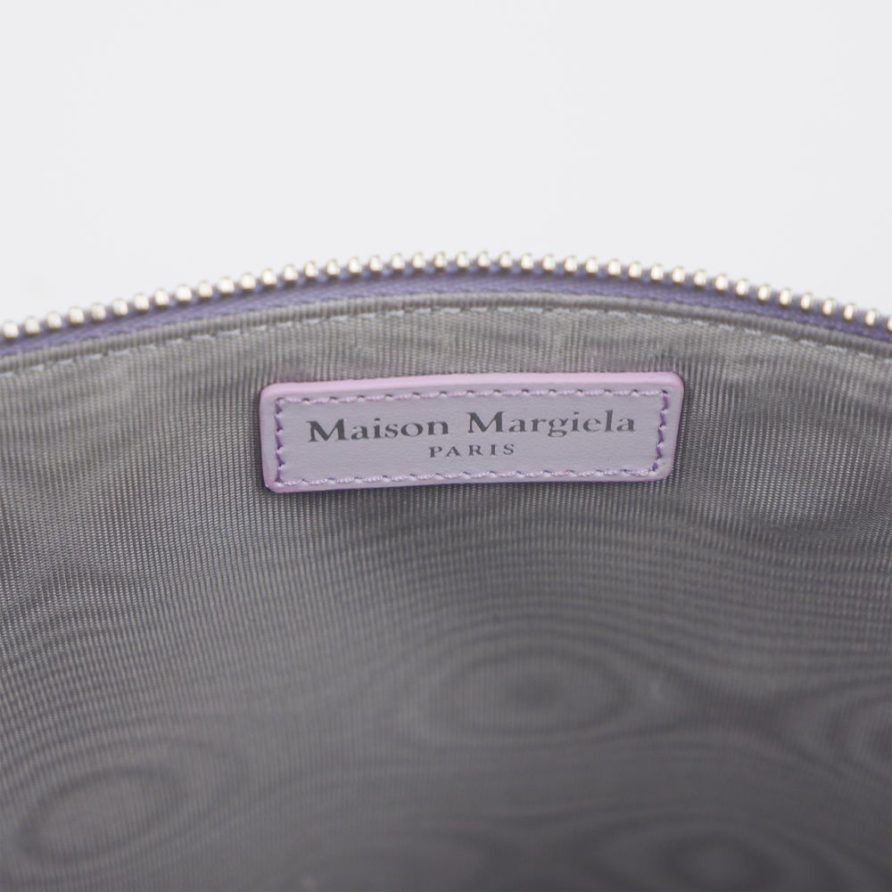 Maison Margiela – Lilafarbene Clutch aus Kalbsleder