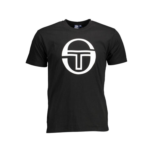 Sergio Tacchini – Schwarzes Baumwoll-T-Shirt für Herren