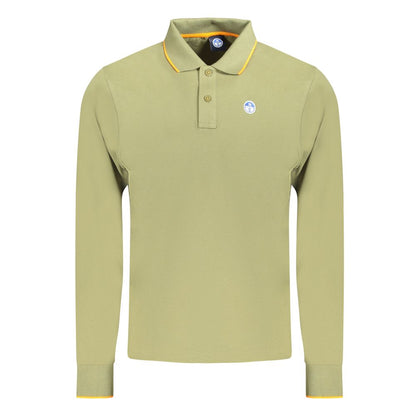 North Sails Green Cotton Men Polo Shirt