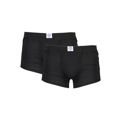 North Sails Black Cotton Men Boxer Pack