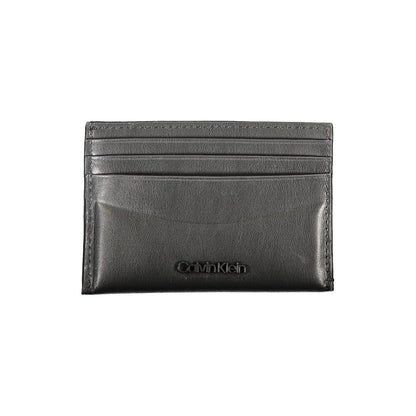 Calvin Klein Schwarze Lederbrieftasche