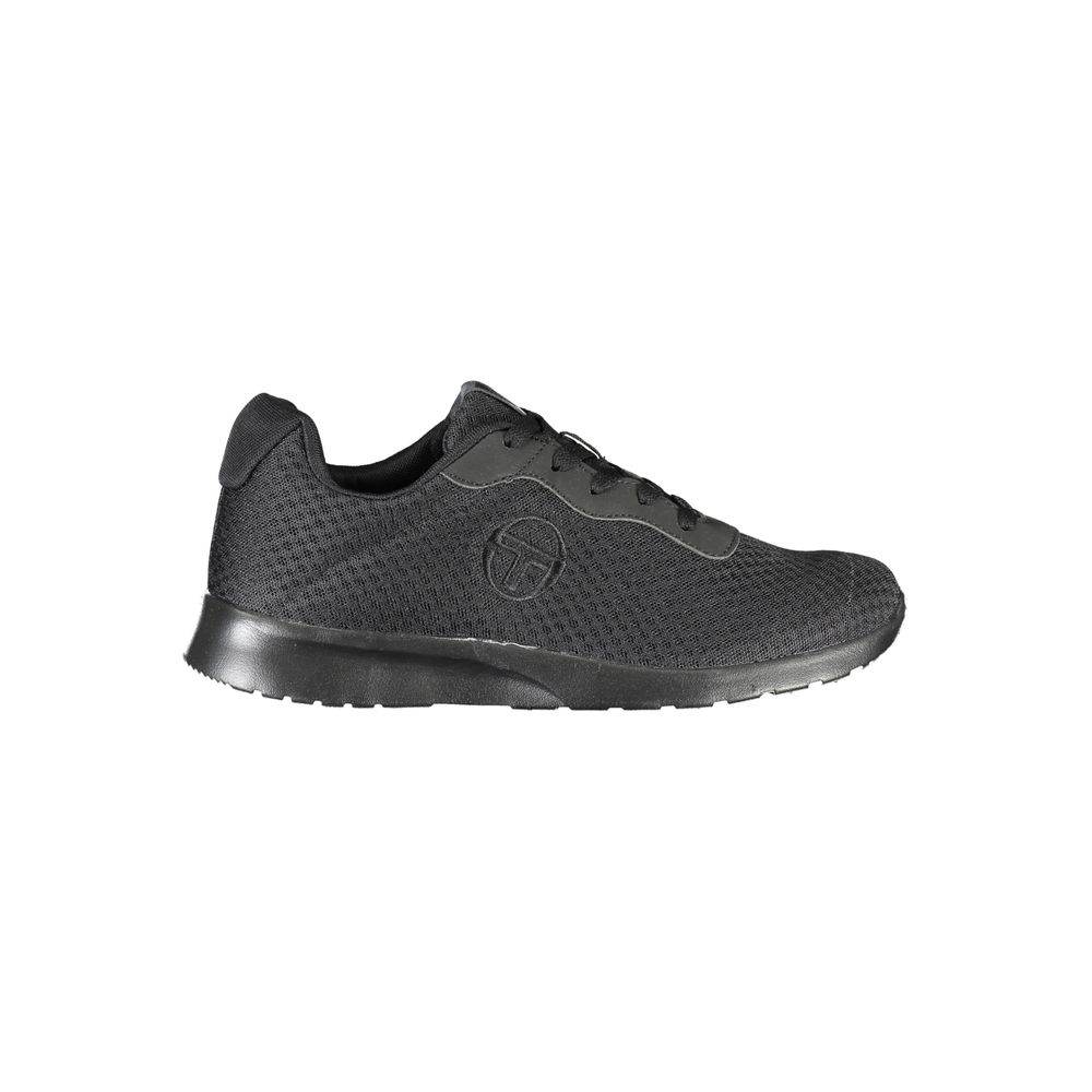 Sergio Tacchini – Elegante schwarze Sneakers mit Stickerei