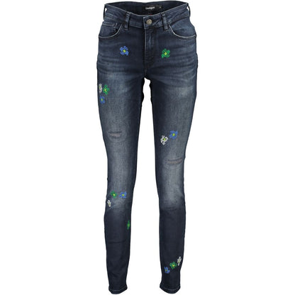 Desigual Blaue Baumwolljeans für Damen