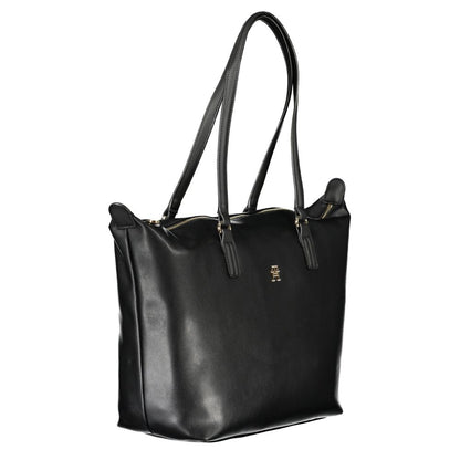Tommy Hilfiger – Schwarze Polyester-Handtasche