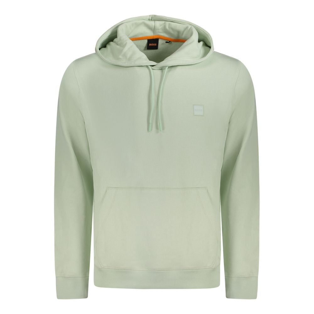 Hugo Boss Green Cotton Men Sweater