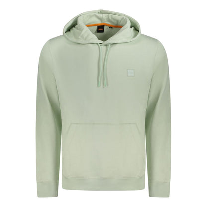 Hugo Boss Green Cotton Men Sweater
