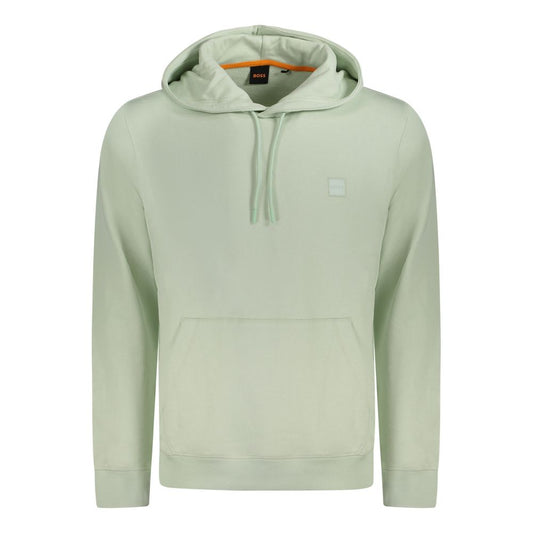 Hugo Boss Green Cotton Men Sweater