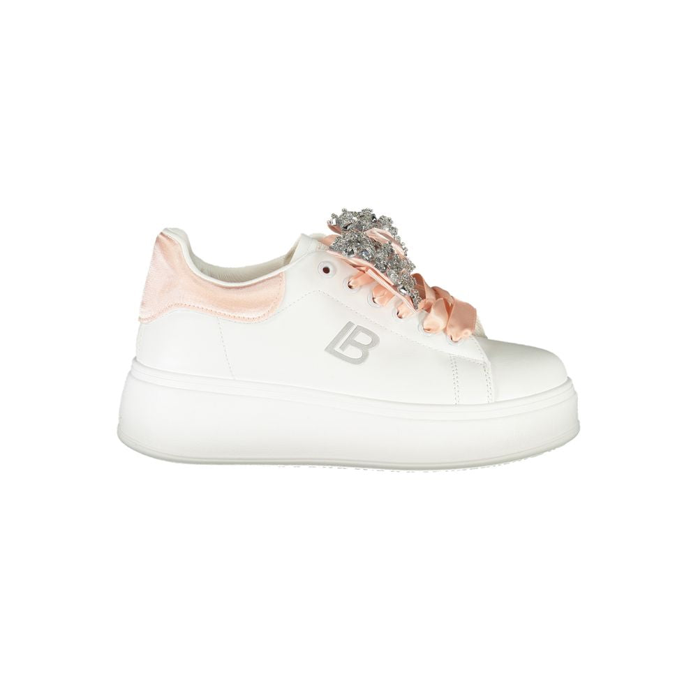 Laura Biagiotti Weiße Synthetik Damen Sneaker