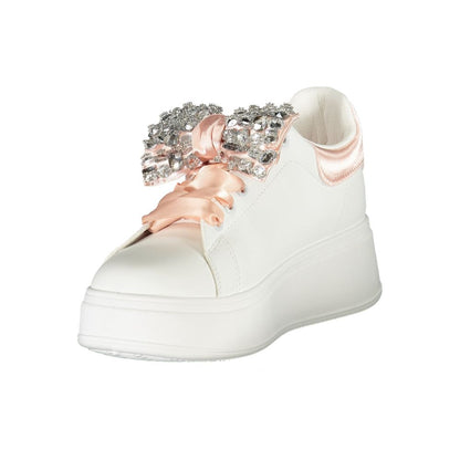 Laura Biagiotti Weiße Synthetik Damen Sneaker
