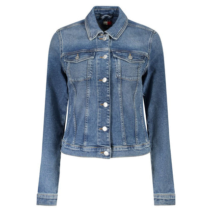 Tommy Hilfiger – Blaue Baumwolljacke für Damen