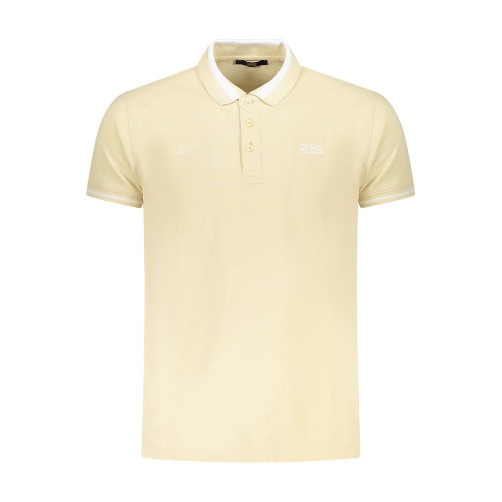 Cavalli Class Beiges Poloshirt aus Baumwolle für Herren