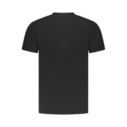 Cavalli Class Schwarzes Herren-T-Shirt aus Baumwolle