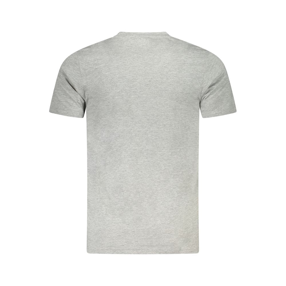Cavalli Class Graues Herren-T-Shirt aus Baumwolle