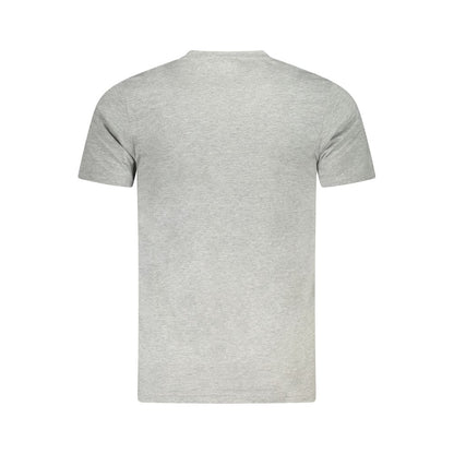 Cavalli Class Graues Herren-T-Shirt aus Baumwolle