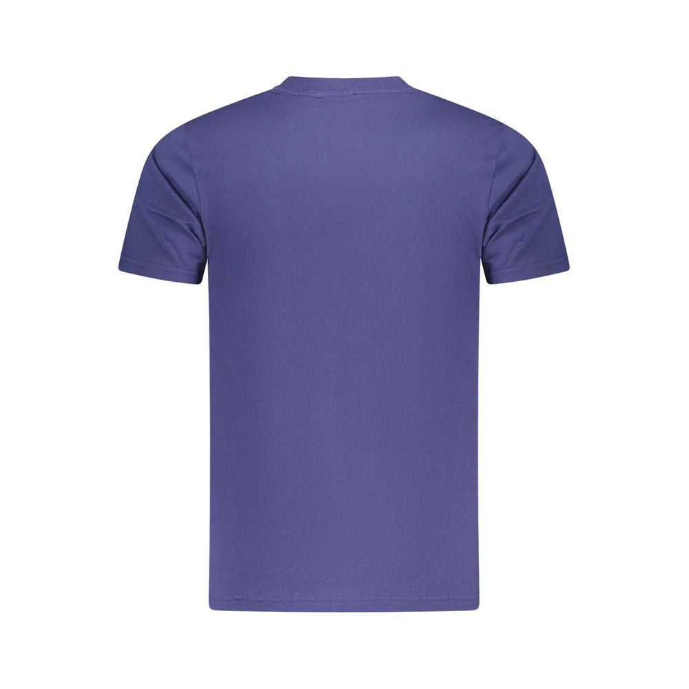 Cavalli Class Herren-T-Shirt aus blauer Baumwolle