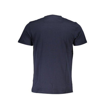 Cavalli Class Herren-T-Shirt aus blauer Baumwolle