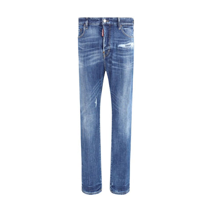 Dsquared² Blaue Baumwoll-Skinny-Jeans