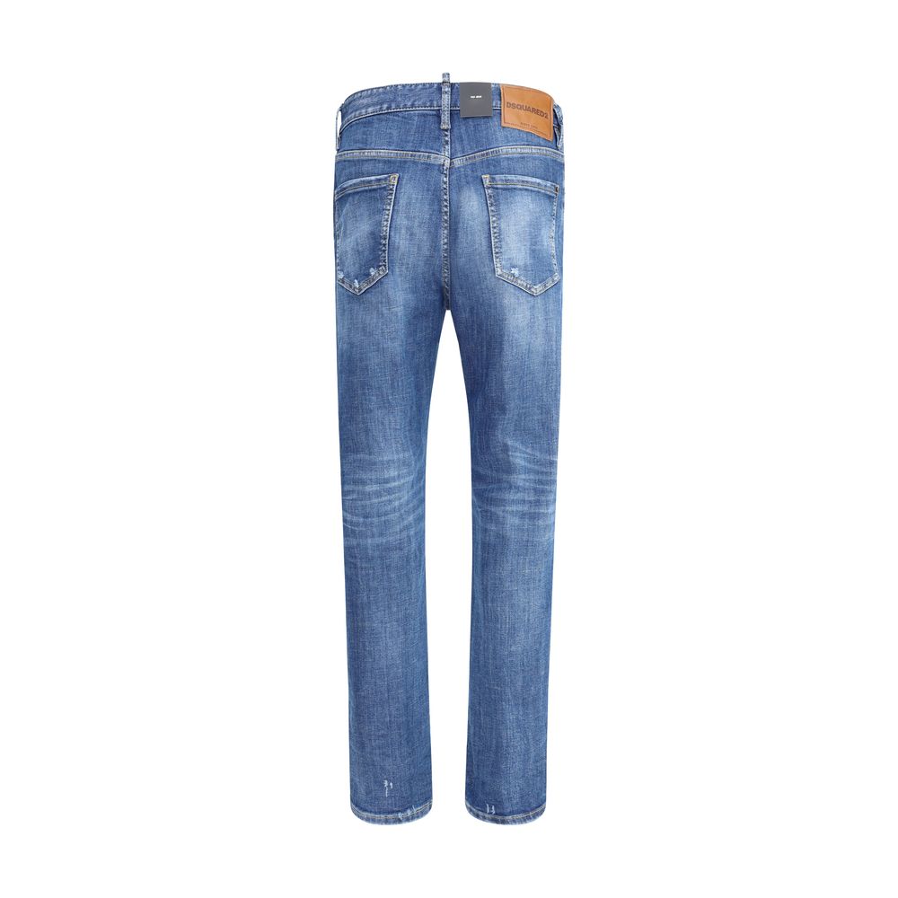 Dsquared² Blaue Baumwoll-Skinny-Jeans