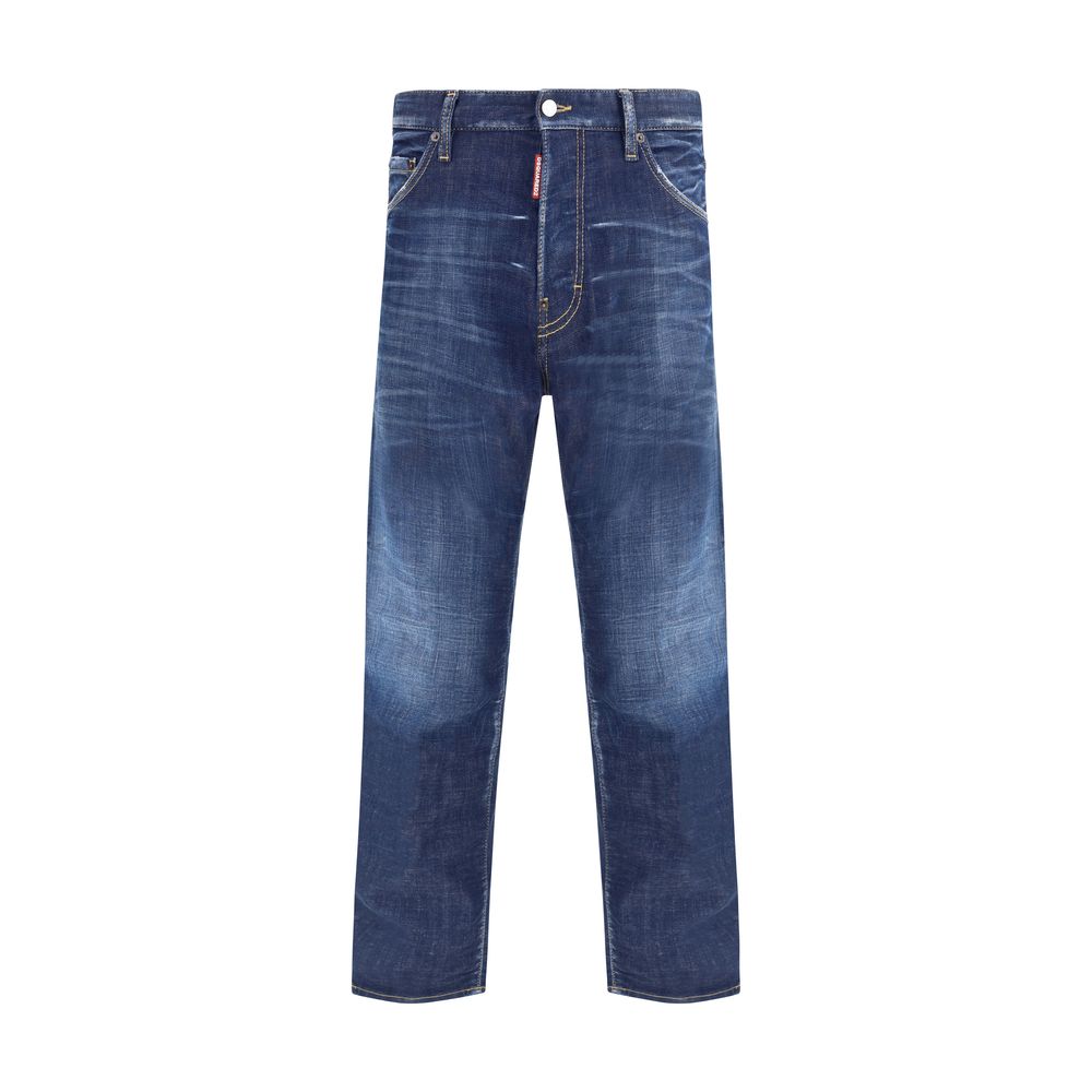 Dsquared² Blaue Baumwoll-Skinny-Jeans