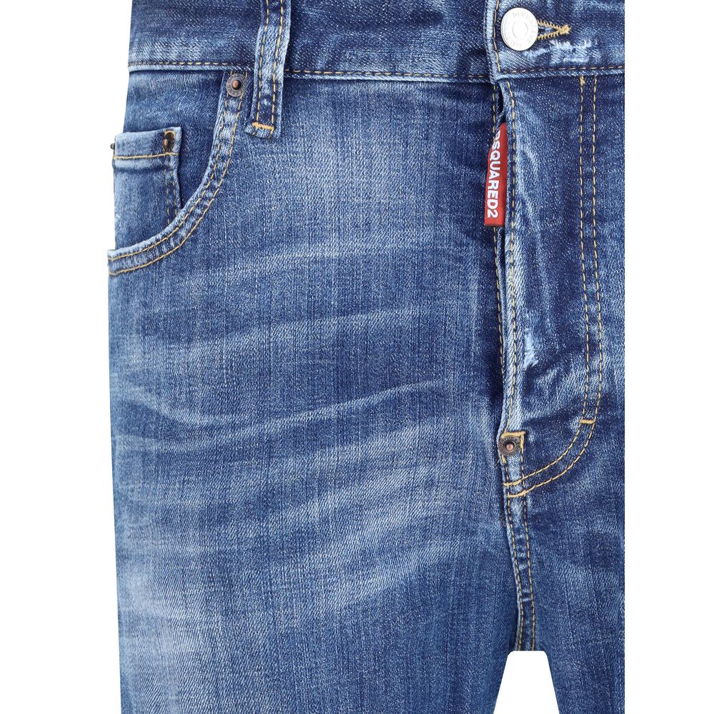 Dsquared² Blaue Baumwoll-Skinny-Jeans