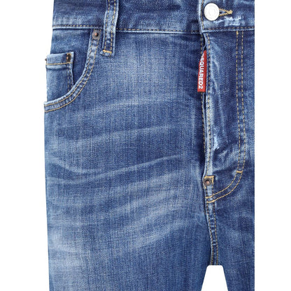 Dsquared² Blaue Baumwoll-Skinny-Jeans