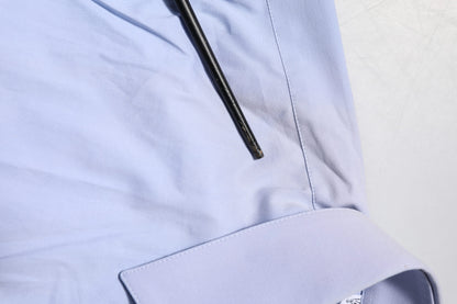 Dolce &amp; Gabbana – Blaues, langärmliges Baumwollhemd SICILIA