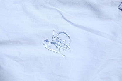 Dolce &amp; Gabbana Himmelblaues langärmliges Hemd aus Baumwolle in GOLD