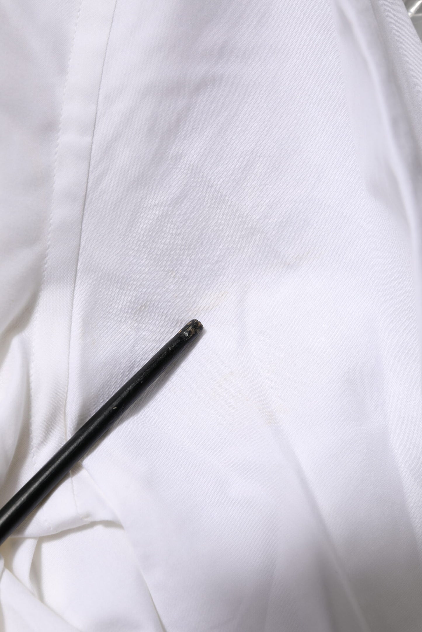 Dolce &amp; Gabbana Weißes langärmliges Hemd aus Baumwolle in GOLD