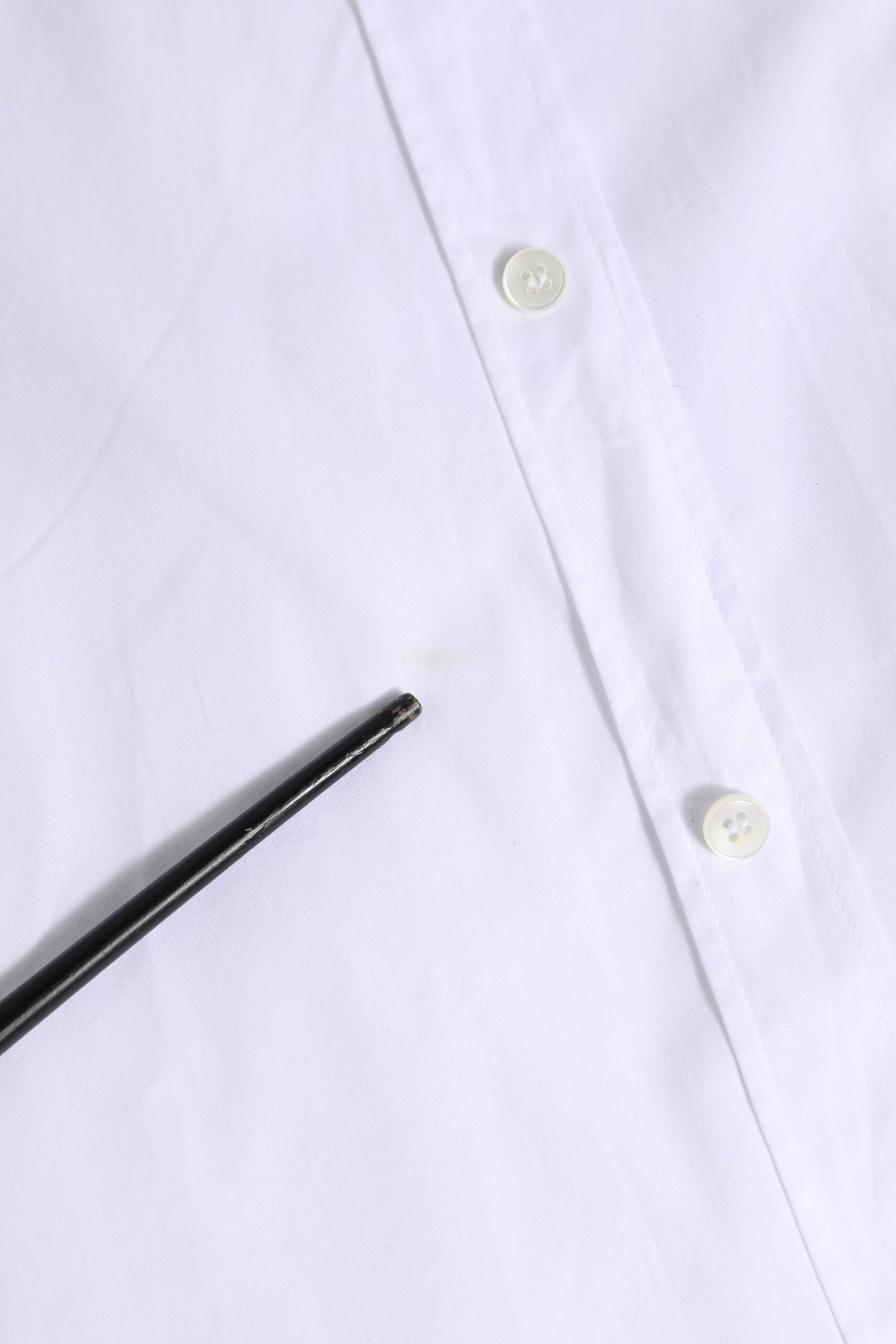 Dolce &amp; Gabbana Weißes langärmliges Hemd aus Baumwolle in GOLD