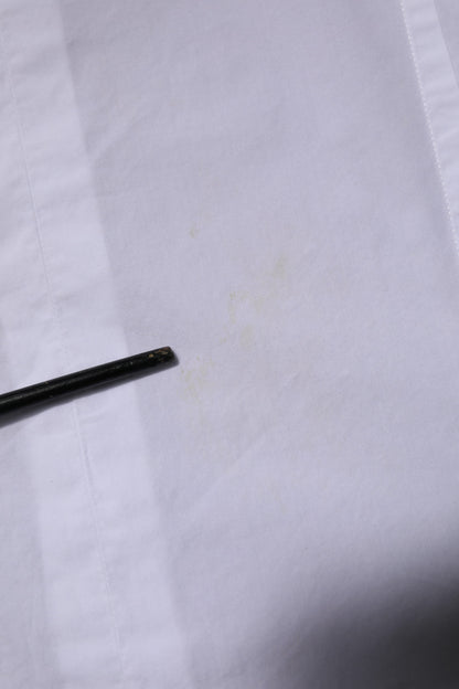 Dolce &amp; Gabbana Weißes langärmliges Hemd aus Baumwolle in GOLD