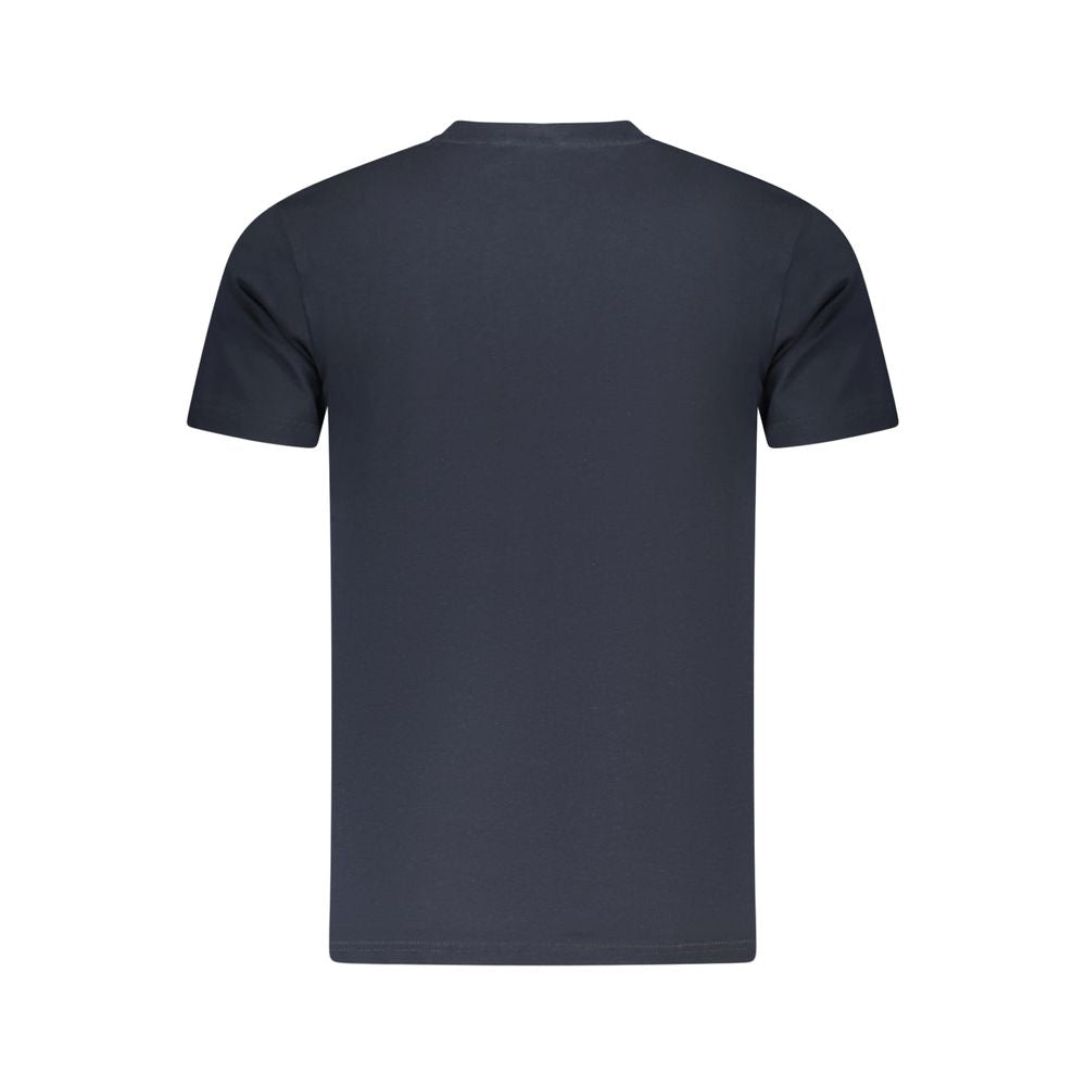 Cavalli Class Herren-T-Shirt aus blauer Baumwolle