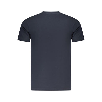 Cavalli Class Herren-T-Shirt aus blauer Baumwolle