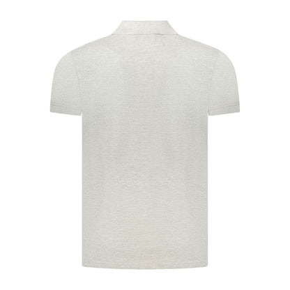 Cavalli Class Poloshirt aus grauer Baumwolle