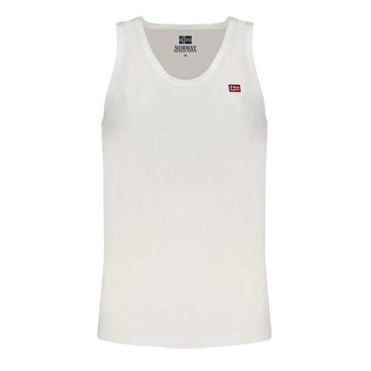 Norway 1963 White Cotton Men's Tank Top